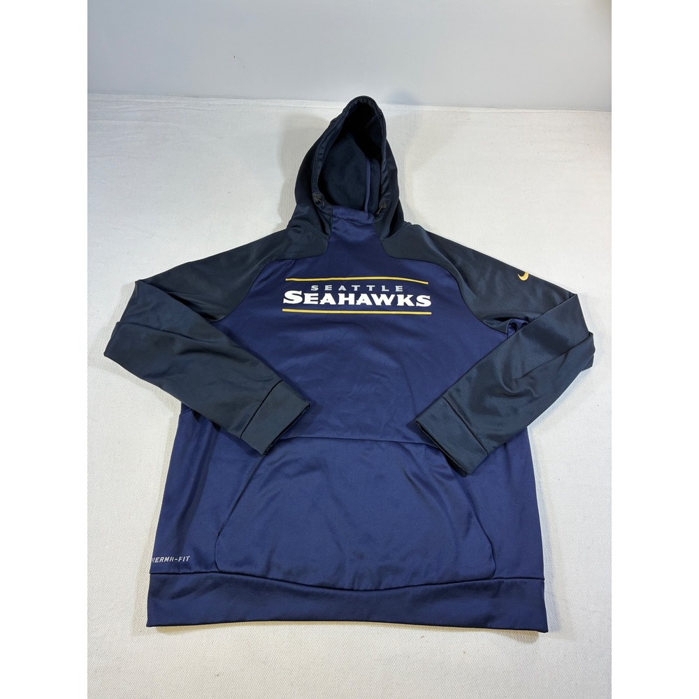 Nike NFL Seattle Seahawks Therma-FIT On Field Apparel‎ Hoodie Men's Large